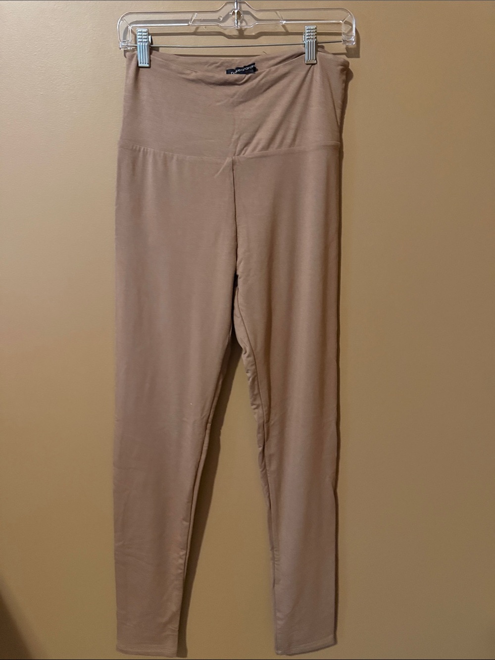 Naked Wardrobe dark tan leggings